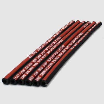 SAE 100r1at/1sn Dn8 5/16&quot; Cloth Surface Hydraulic Rubber Hose