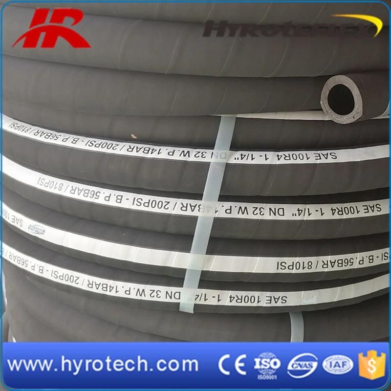 Ajusted Outer Diameter China Producer SAE 100r4 Oil Suction Hose