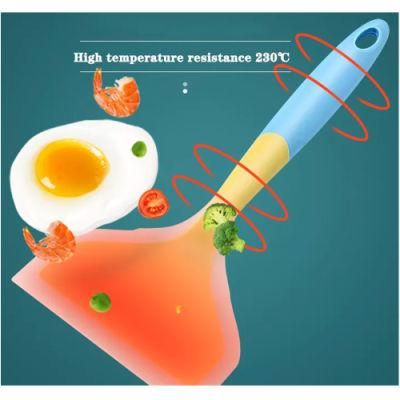 Amazon Hot Selling Kitchen Baking Tools Mixing Shovel Nonstick Heat Resistant Silicone Cooking Spatula