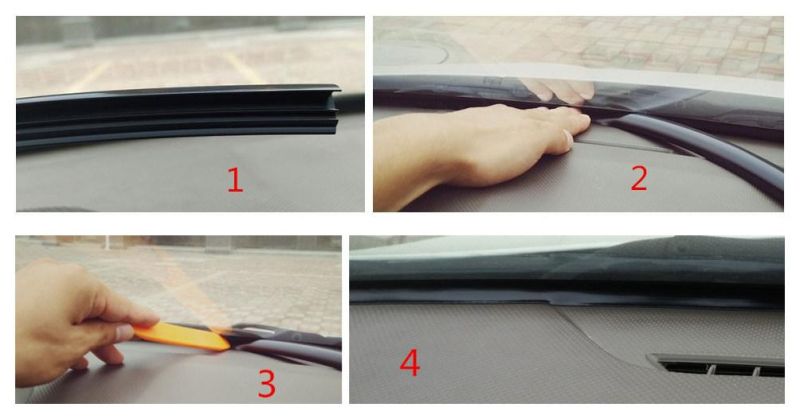 EPDM Windshield Extruded Rubber Seal Strip for Automotive