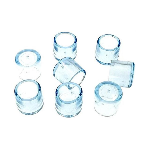 Transparent Protective Cover Chair Foot/Rubber Chair Foot Covers/Non-Slip and Noise Reduction Feet Leg Cap