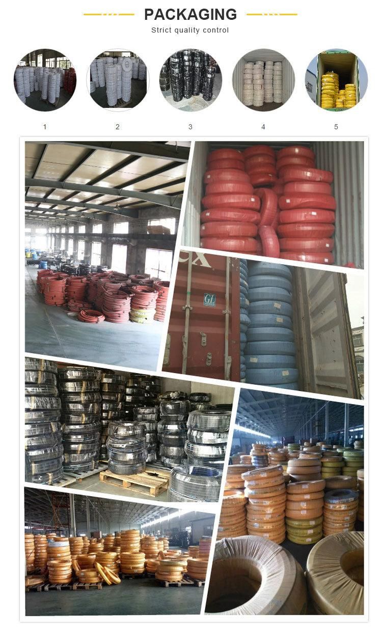 Fire Resistant Flexible Rubber Hydraulic Hose 4sp/R12 with 6000psi