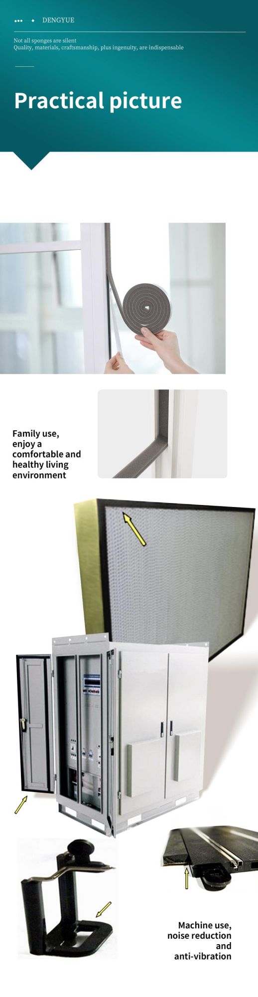 Sponge Tape Weather Stripping Black White Foam Tape