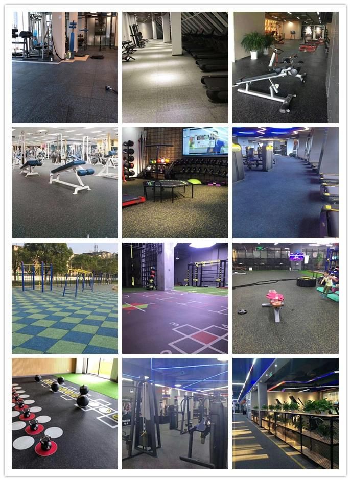 High Quality Environmental-Friendly Gym Flooring Rubber Mat Tile