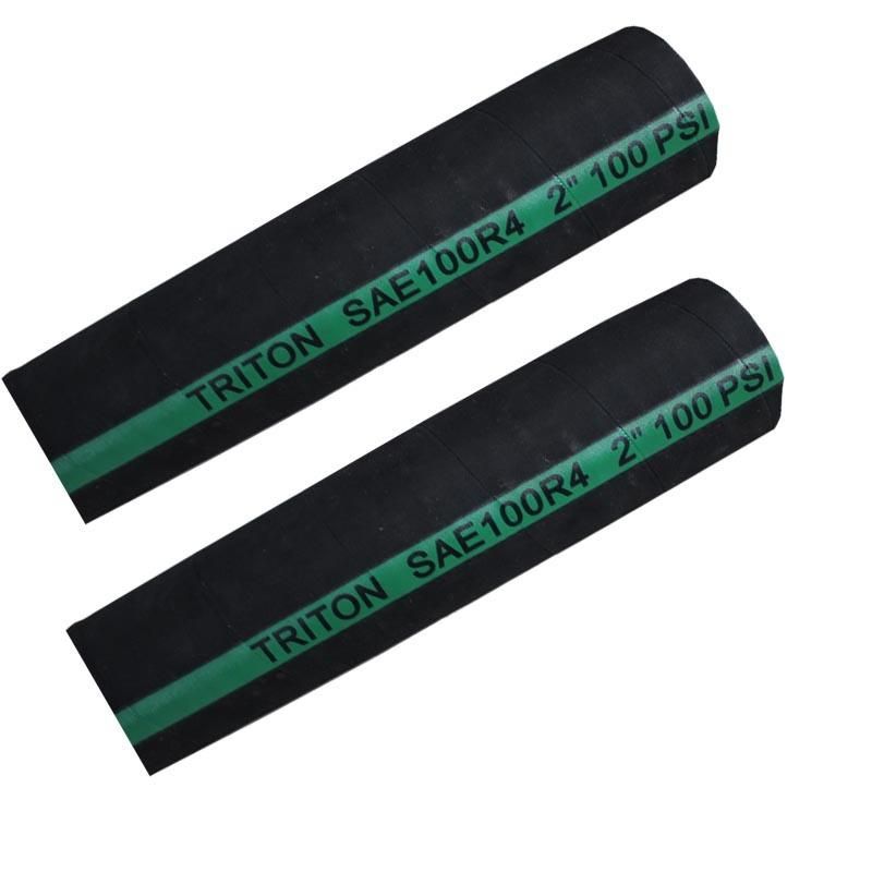 Flexible Fabric Cloth Hydraulic Hose for Oil and Petrol Suction and Discharge SAE 100 R4