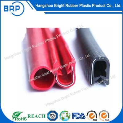 U Shaped Channel PVC Edge Trim Plastic Rubber Seal Strip with Metal Insert