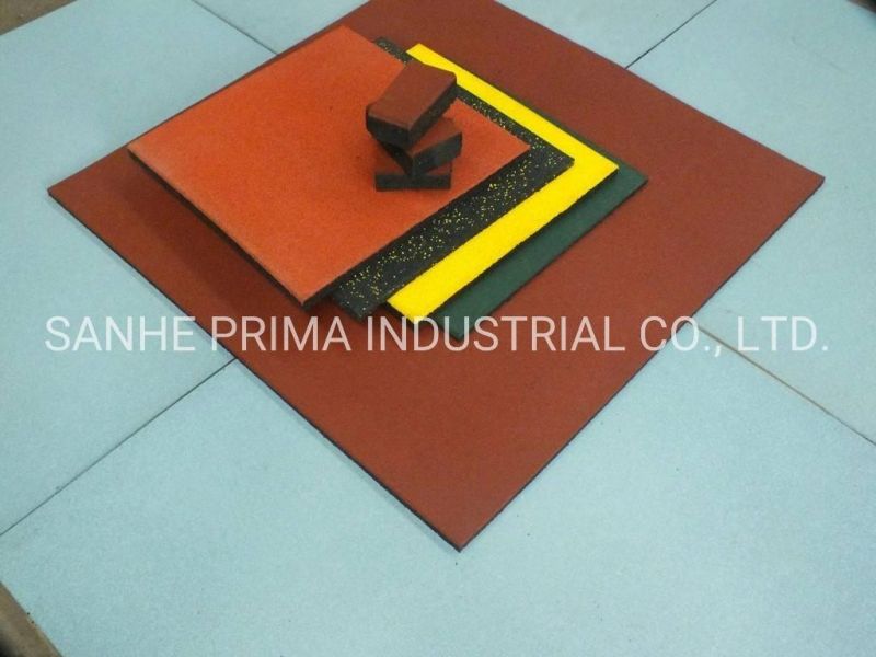 Prima Rubber Flooring with Odourless and Tasteless Outdoor Playground/School/Sport Places China