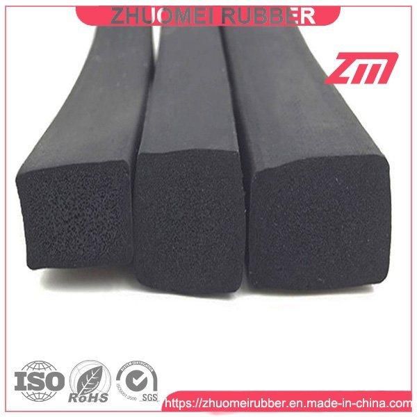 Square EPDM Sponge Foam Rubber Weather Seal Strip