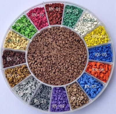 Colored Rubber Granules, EPDM Particles School Playground