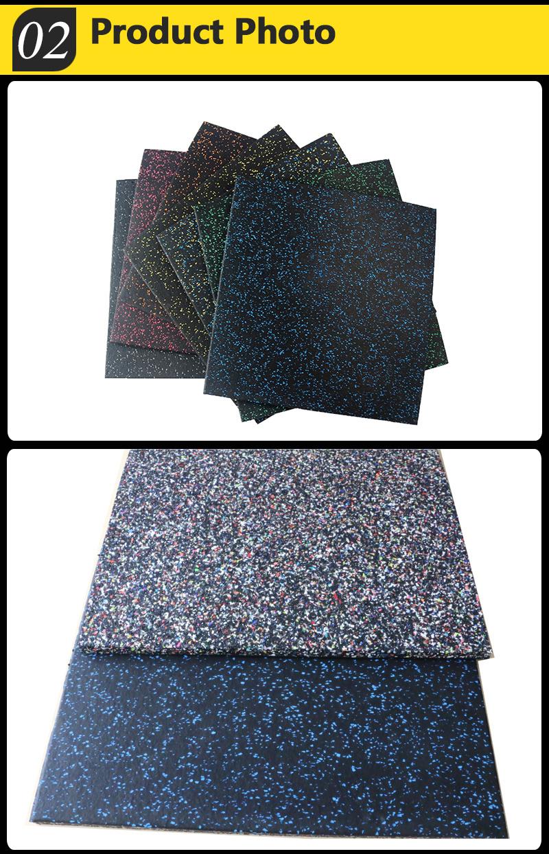 Porless Factory Customized Anti-Slip Shock Absorption EPDM Gym Rubber Flooring Tile Rubber Floor Matting