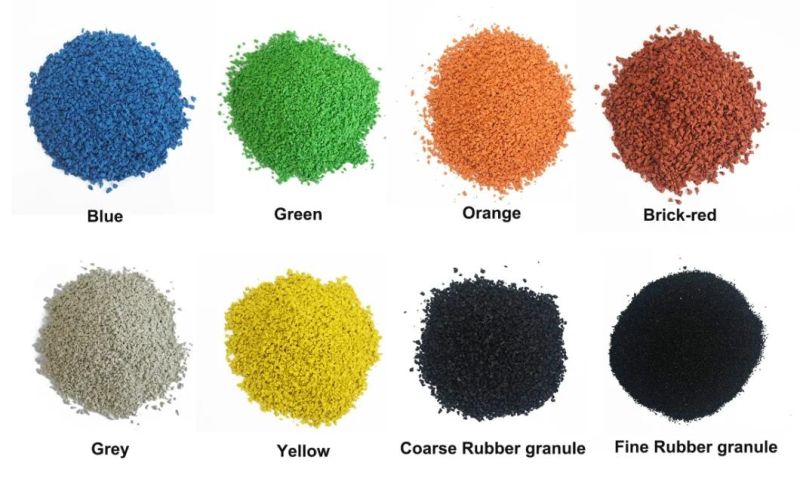 Crossfit Colorful Heavy Duty Playground Gym Rubber Flooring Tile