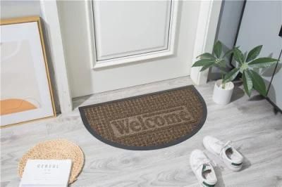 Plastic Straw Surface Rubber Backing Anti Slip Waterproof Welcome Mat