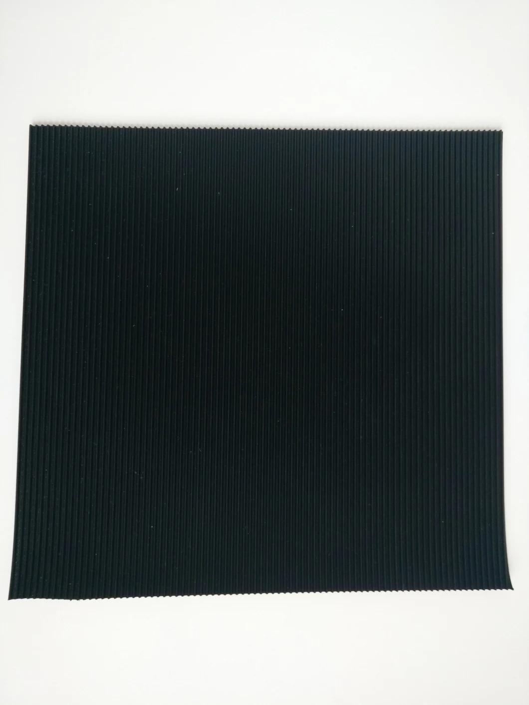 Anti - Slip Ribbed Rubber Mat Roll for Flooring