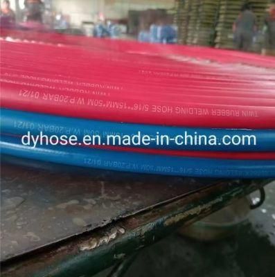 High Pressure Oxygen and Acetylene Rnbber Industrial Twin Welding Hose Air Water Rubber Hose