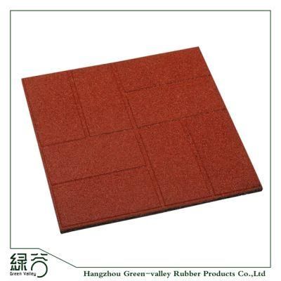 Outdoor Rubber Tiles Rubber Mats Flooring for Garden Walkway