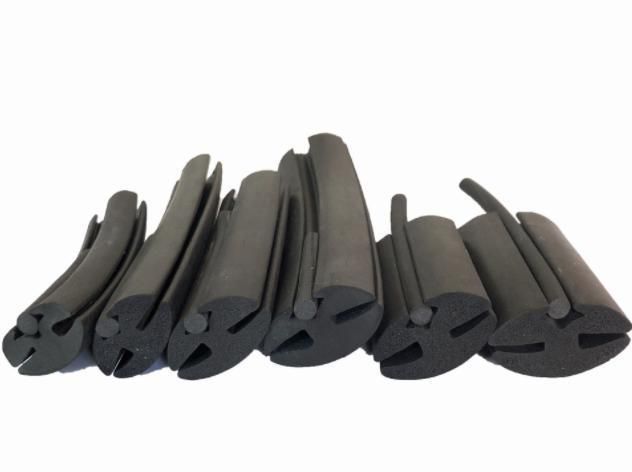 Solid EPDM Extruded Rubber Profile for Auto Window and Door