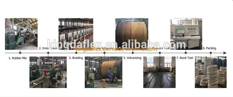 High Pressure 2sn 2 Layers Steel Wire Braided Hydraulic Hose