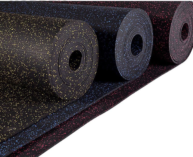 Black Color with 10% EPDM Roll Rubber Gym Mat Floor