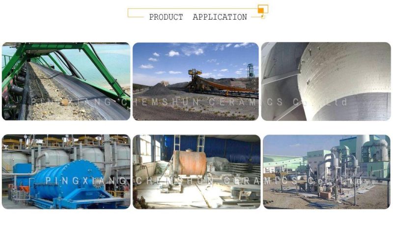 Customized Ceramic Rubber Composite Wear Liner Plate for Conveyor Chute