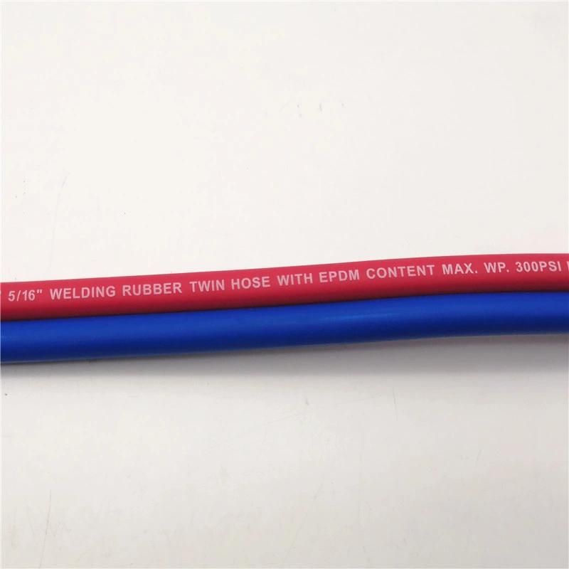 En 559 Oxygen - Acetylene Twin Hose 8+10mm Blue/Red