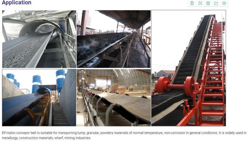 Nn Heat Resistant Rubber Conveyor Belt