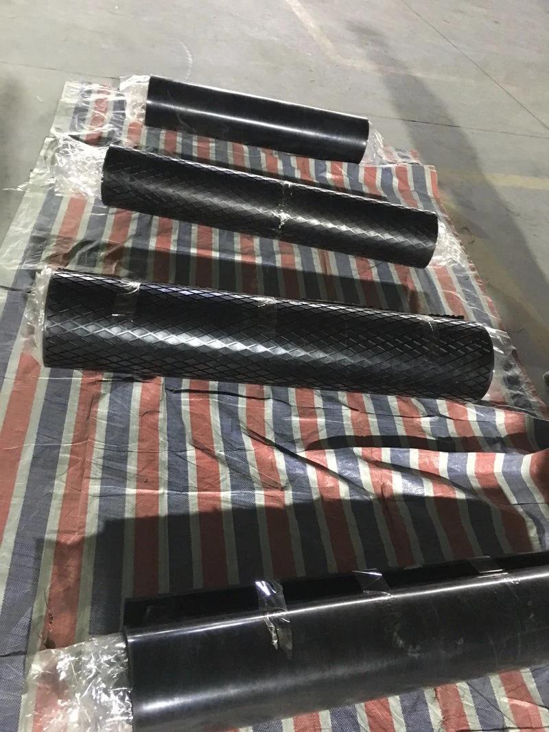 Rubber to Metal Bonding Grooved Drum Rubber Pulley Conveyor Pulley Lagging Ceramic
