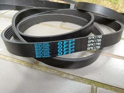 Oft EPDM &amp; CR Rubber Ribbed Belts, Pk Belts, Industrial Pk Belts