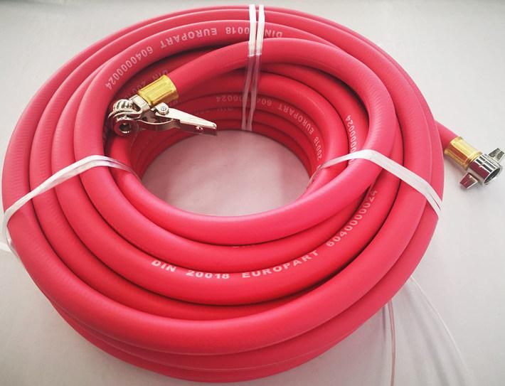 10 Meters Length Air Hose Tire Inflator Rubber Hose 8mmx15mm with 20 Bar Pressure