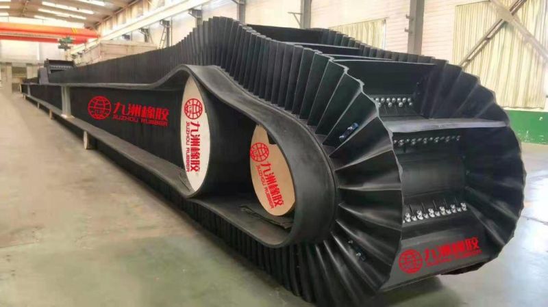 Ep100-Ep400 Corrugated Sidewall Rubber Conveyor Belt