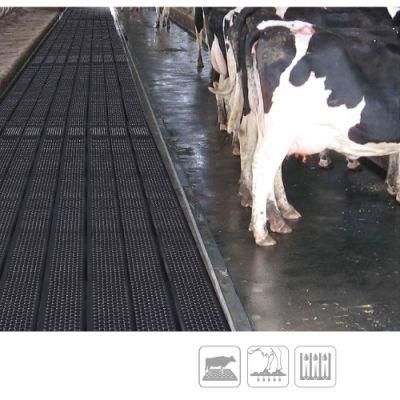 Dairy Rubber Groove Alley Floor Mat for Holding Area