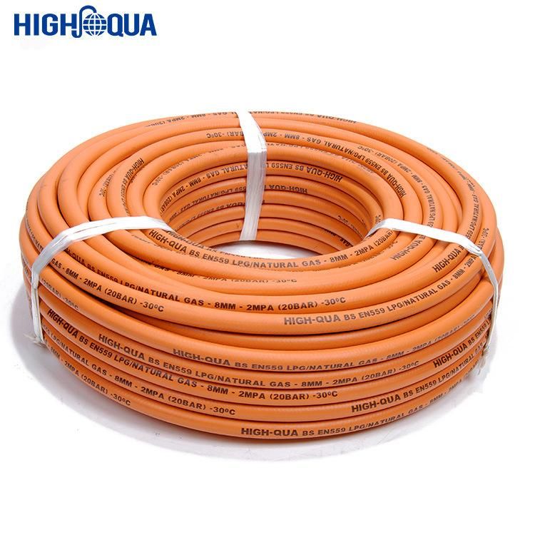 Smooth Fabric Braided Rubber LPG Hose