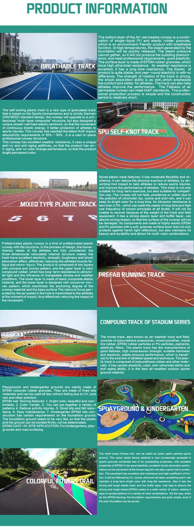 MSDS Se Approved Wholesale EPDM Rubber Granule /EPDM Crumb for School Playground