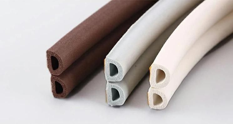 D-Shape Car Rubber Hood Lining Sealing Profile with 3m Tape