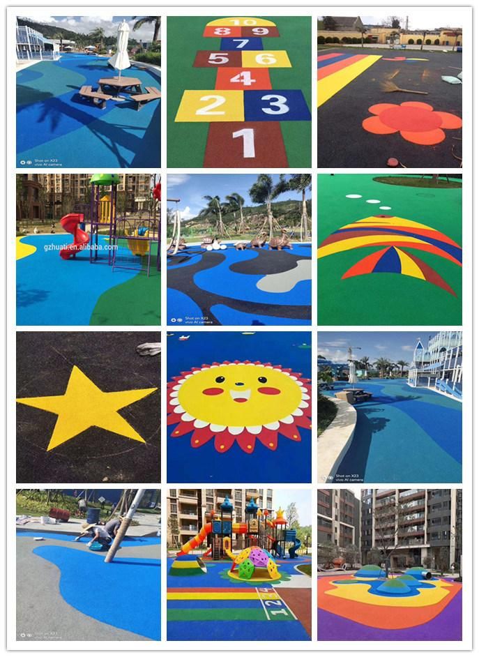 EPDM Rubber Granules Kindergarten Plastic Runway Walking Sidewalk