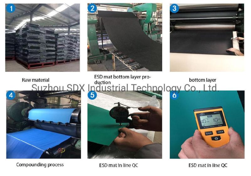 ESD Rubber Sheet Antistatic Mat Roll ESD Anti-Static Rubber Sheet / Mat