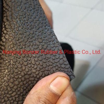 Anti Slip Insulating Nr/SBR Orange Peel Rubber Mat Anti Slip Rubber Sheet