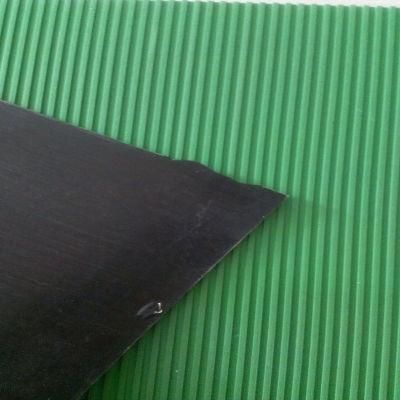 Green Anti Slip Fine Ribbed Rubber Floor Mat