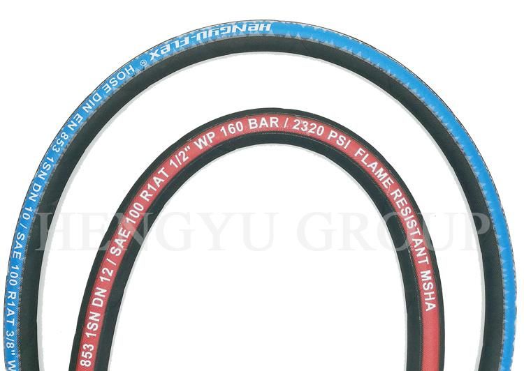 Hot Sale Braided Hydraulic Rubber Hoses SAE100 R1at