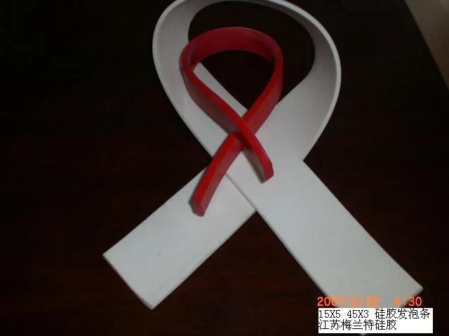 Heat Resistant Silicone Stripe, Silicone Profile, Silicone Extrusion Made with 100% Virgin Food Grade Silicone Material (3A1004)