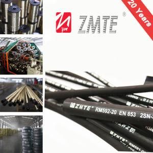 SAE 100r2at / En 853 2sn High Pressure Hydraulic Rubber Hose with Fittings