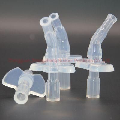 Customized OEM White Clear Silicone Elbow Pipe