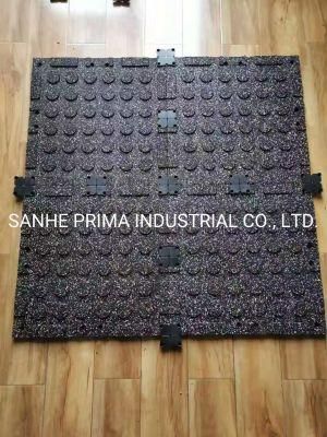 Insulation Rubber Tile Used in Play Ground/Gym Indoor and Outdoor