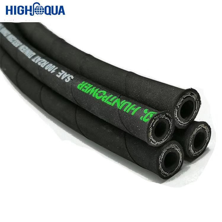 DIN / En853 High Pressure Rubber Hydraulic Hose R1 R2 for Industrial Transportation