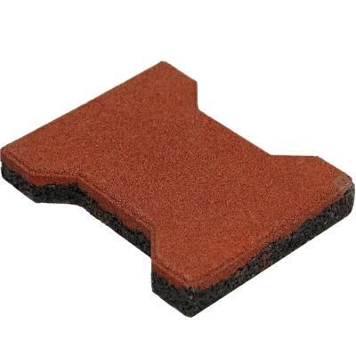 Eco-Friendly Durable Outdoor Rubber Flooring Tile Dog-Bone Rubber Tile