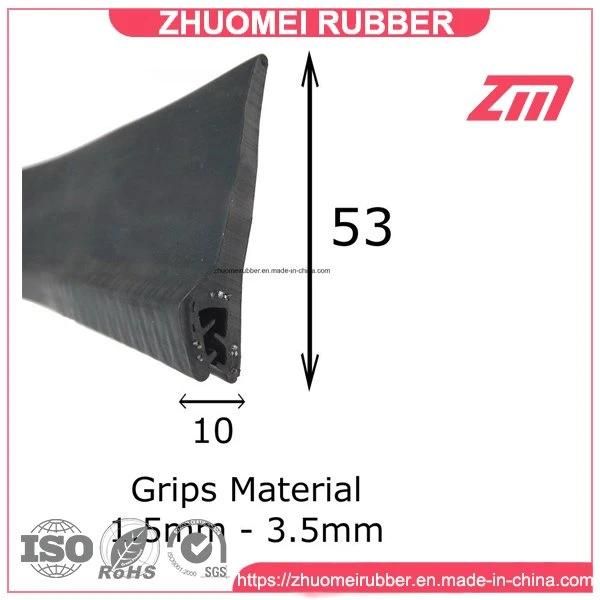 Rubber Edge Trim Seal Finned Hard Rubber for Car Boot
