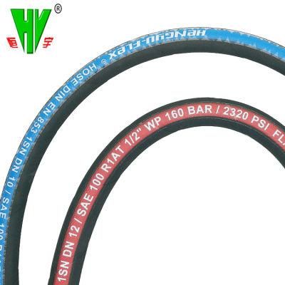DIN En853 1sn Heat Resistant Hose Rubber Pipe Pump Black Hose 2 Inches