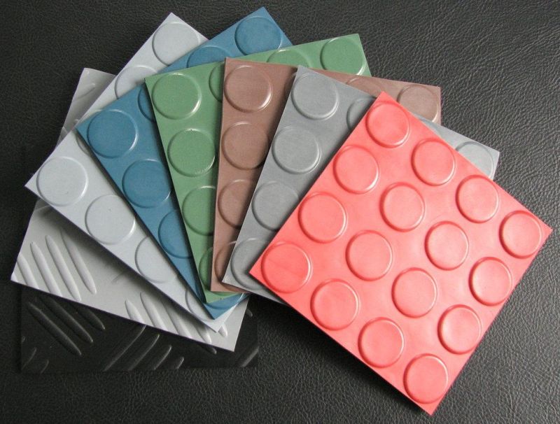 Checker Rubber Sheet, Checker Rubber Mat, Check Rubber Flooring for Flooring Rolls