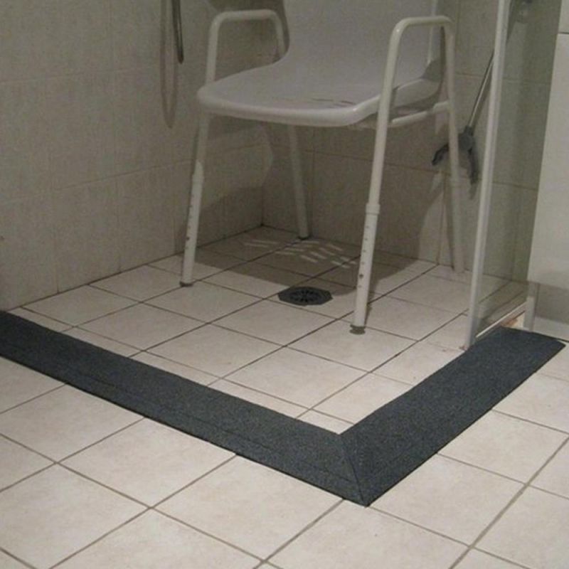Popular Pattern Rubber Threshold Ramp with Beveled Sides