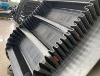 Cement Plant 90 Degrees Corrugated Sidewall Rubber Conveyor Belt
