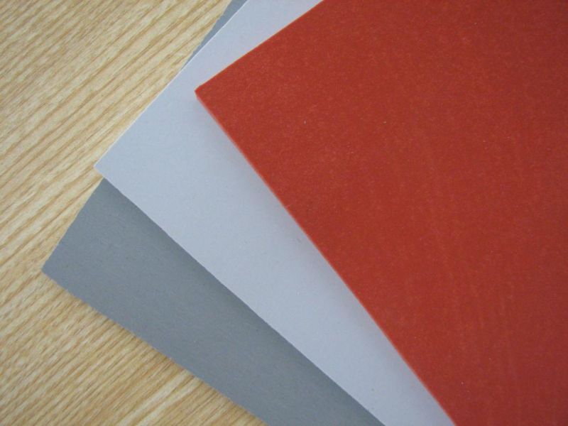 Aging Resistant Silicone Foam Sheet with 3m Adhesive with Dark Red